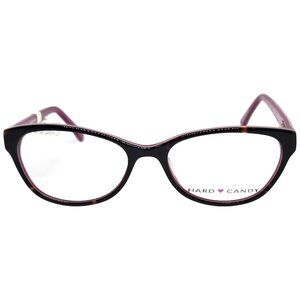 Hard Candy Womens Cat Eye Glasses Frames Tortoise & Pink Acetate 51-16-135 HC09